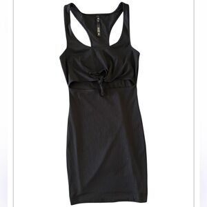 Victoria’s Secret Sport Black Ribbed Cutout Dress LIKE NEW Size Small
